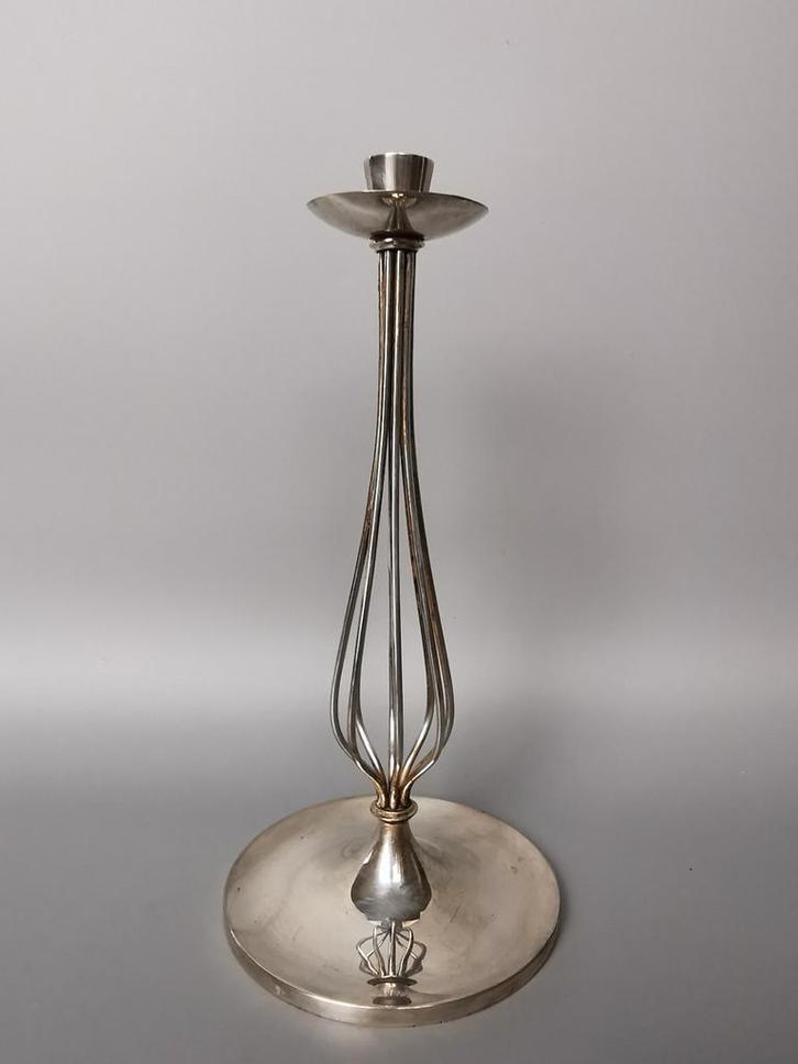 Gustav Beran Keltum design kandelaar vintage Mid Century (1), Antiek en Kunst, Kunst | Designobjecten, Verzenden