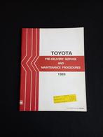 Werkplaatshandboek Toyota leveringsprocedures (1989), Ophalen of Verzenden