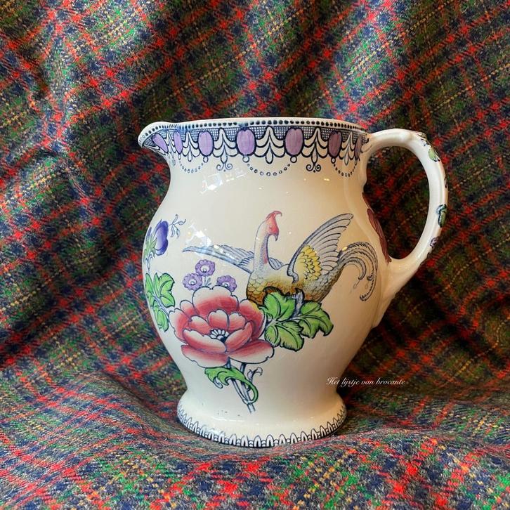 Engels antieke bloemen jug/kan, Antiek en Kunst, Antiek | Vazen, Ophalen of Verzenden