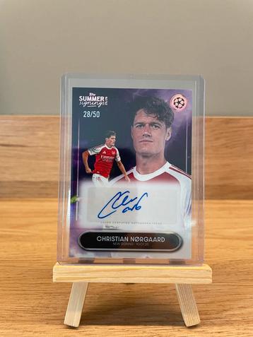 Topps UCC Summer Signings Christian Nørgaard Autograph /50 beschikbaar voor biedingen