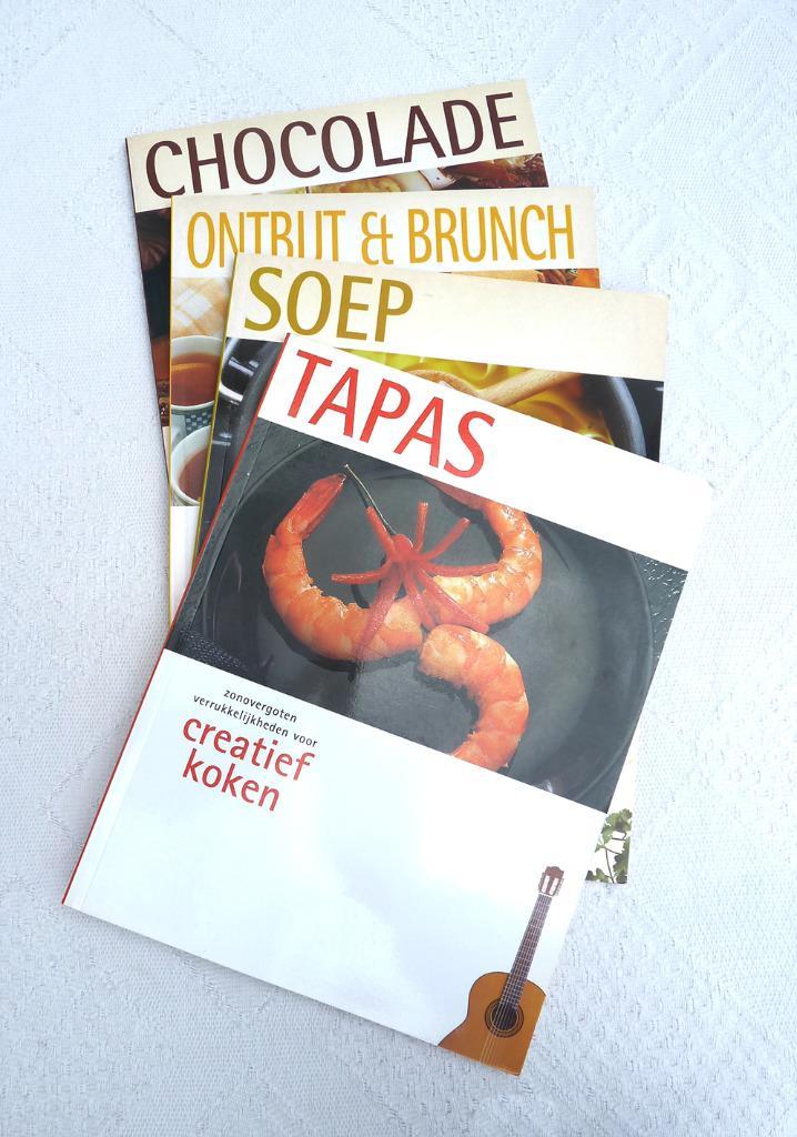 Boeken: Creatief Koken–Tapas, Soep, Ontbijt, Brunch, Chocola, Boeken, Kookboeken, Gelezen, Voorgerechten en Soepen, Tapas, Hapjes en Dim Sum
