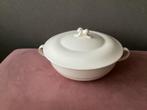 Witte Soepterrine met Deksel brocante retro vintage kerst, Gebruikt, Keramiek, Ophalen of Verzenden, Kom(men)