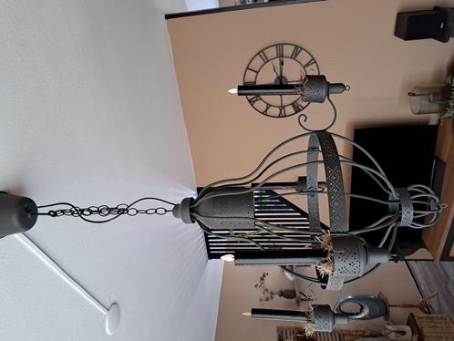 Kroonluchter, oud vergrijsd incl. Kaarsen, Huis en Inrichting, Lampen | Kroonluchters, Zo goed als nieuw, Ophalen
