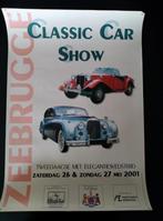 Poster CLASSIC CAR SHOW ZEEBRUGGE België, Ophalen of Verzenden, A1 t/m A3, Overige onderwerpen, Rechthoekig Staand