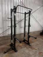 Hammer Strength Halfrack met Jhooks en Spotter Armen, Sport en Fitness, Ophalen, Gebruikt, Armen, Overige typen