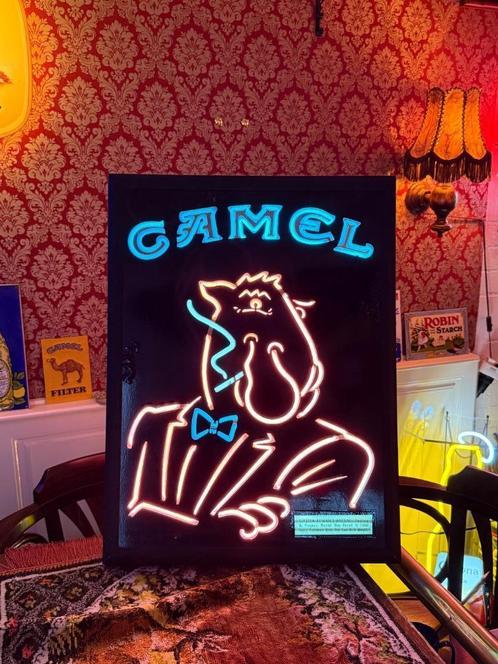 Camel lichtbak reclame ZELDZAAM neon tabak rookwaren, Verzamelen, Merken en Reclamevoorwerpen, Gebruikt, Lichtbak of (neon) lamp