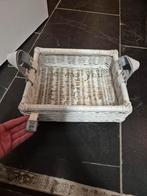 Riviera Maison Mandje - Wit Riet, Gebruikt, Mand, Ophalen of Verzenden, Riet