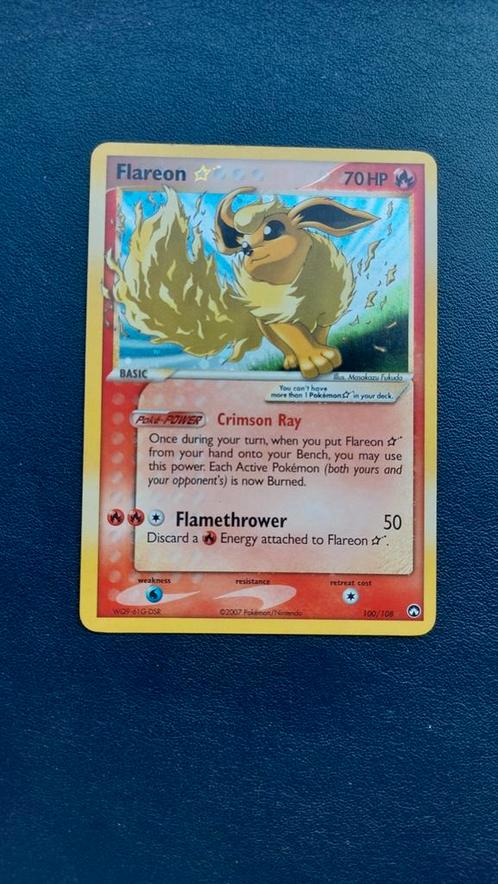 Flareon Gold star EX Power Keepers (EX), Hobby en Vrije tijd, Verzamelkaartspellen | Pokémon, Zo goed als nieuw, Losse kaart, Ophalen of Verzenden