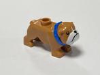 Lego nieuwe medium nougat Bulldog met blauwe halsband