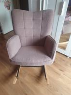 Schommelstoel, teddy, bruin, Huis en Inrichting, Fauteuils, Ophalen, Zo goed als nieuw, 75 tot 100 cm, 50 tot 75 cm