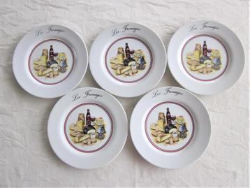 Sandra Rich Les Fromages 5 kaasborden D21cm H1,5cm beschikbaar voor biedingen