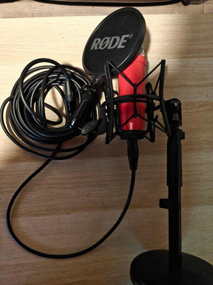Rode NT1 Signature Series Rood, Muziek en Instrumenten, Microfoons, Gebruikt, Studiomicrofoon, Ophalen