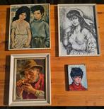 4 vintage prenten, Ophalen of Verzenden