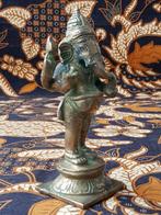 Mooi zwaar oud brons Ganesha beeldje uit India 14,5 cm., Ophalen of Verzenden