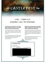 Gezocht: Castelfest ticket voor vrijdag 1 augustus 2025