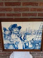 Delfts blauw tegeltableau V.O.C, Ophalen of Verzenden