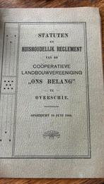 Boekje Overschie 1908 ons belang landbouw vereniging, Boeken, Ophalen of Verzenden