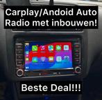 Radio carplay android auto scherm voor volkswagen seat skoda, Ophalen of Verzenden, Nieuw