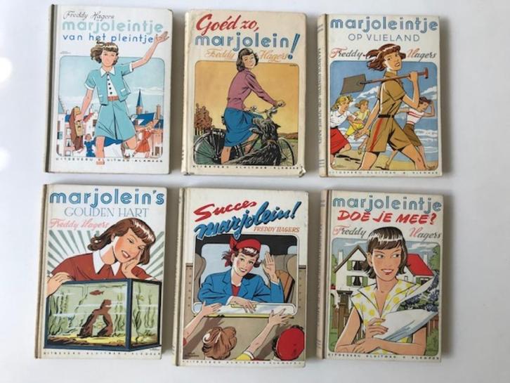 6 x Marjoleintje van het pleintje , Freddy Hagers, Boeken, Kinderboeken | Jeugd | 10 tot 12 jaar, Gelezen, Ophalen of Verzenden