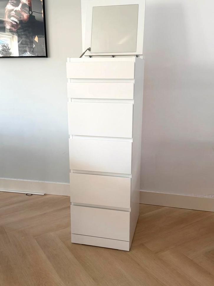 Ikea Malm kast 6 lades - Zeer goede staat, Huis en Inrichting, Kasten | Ladekasten, Gebruikt, 100 tot 150 cm, 50 tot 100 cm, 25 tot 50 cm