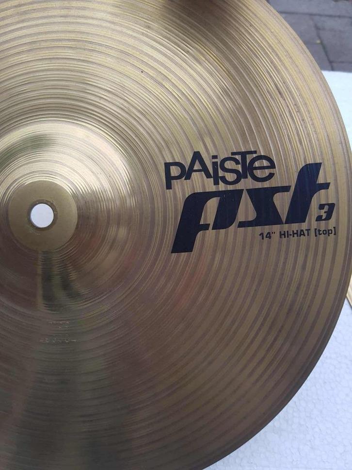 Bekkenset Paiste Hi- Hat & Rogers White Hot bekkens., Muziek en Instrumenten, Instrumenten | Onderdelen, Zo goed als nieuw, Drums of Percussie