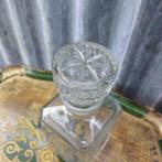 leuke brocante whiskey karaf van glas, hoogte 23 cm, Antiek en Kunst, Ophalen of Verzenden