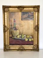 Olieverf schilderij op doek met barok lijst kunstenaar Sauvé, Ophalen of Verzenden