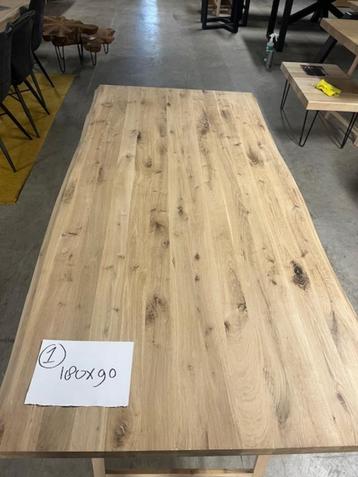 Eiken tafelbladen verschillende maten moeten weg! beschikbaar voor biedingen