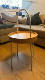 Houten bijzettafel, Huis en Inrichting, Tafels | Bijzettafels, Ophalen, Rond, Hout, 60 cm of meer