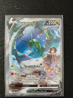 Rayquaza V - Evolving Skies Pokemon Kaart, Ophalen of Verzenden, Gebruikt, Losse kaart, Foil