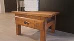 Houten Bijzettafel met Lade - Nachtkastje/Plantentafel, Minder dan 45 cm, Minder dan 55 cm, Gebruikt, Ophalen of Verzenden