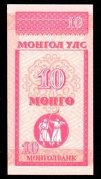 Bankbiljet - Mongolië 10 Mongo 1993 - UNC, Postzegels en Munten, Bankbiljetten | Azië, Los biljet, Ophalen of Verzenden