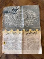 Retro patroon voor haken van een kleedje, Hobby en Vrije tijd, Ophalen of Verzenden, Haken, Patroon of Boek
