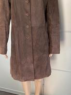 J606 Echt leren lange jas maat 40=M leer winterjas bruin, Kleding | Dames, Jassen | Winter, Maat 38/40 (M), Bruin, Ophalen of Verzenden