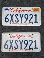 Kentekenplaat PAAR California USA nummerborden nummerplaten, Verzamelen, Automerken, Motoren en Formule 1, Ophalen of Verzenden