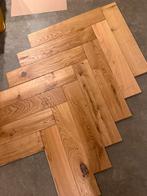 11m2 nieuwe eiken visgraat vloer planken, Doe-het-zelf en Verbouw, Hout en Planken, Minder dan 25 mm, Eiken, Nieuw, Ophalen of Verzenden