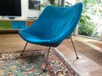 Vintage Artifort Oyster F157-ophalen, Ophalen, Gebruikt, Blauw, Eén
