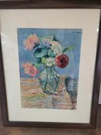 Aquarel "stilleven" van LKC Prins, Antiek en Kunst, Kunst | Schilderijen | Klassiek, Ophalen