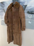 Vintage Bruine Shearling Jas, Ophalen of Verzenden, Gedragen, Maat 38/40 (M), Bruin