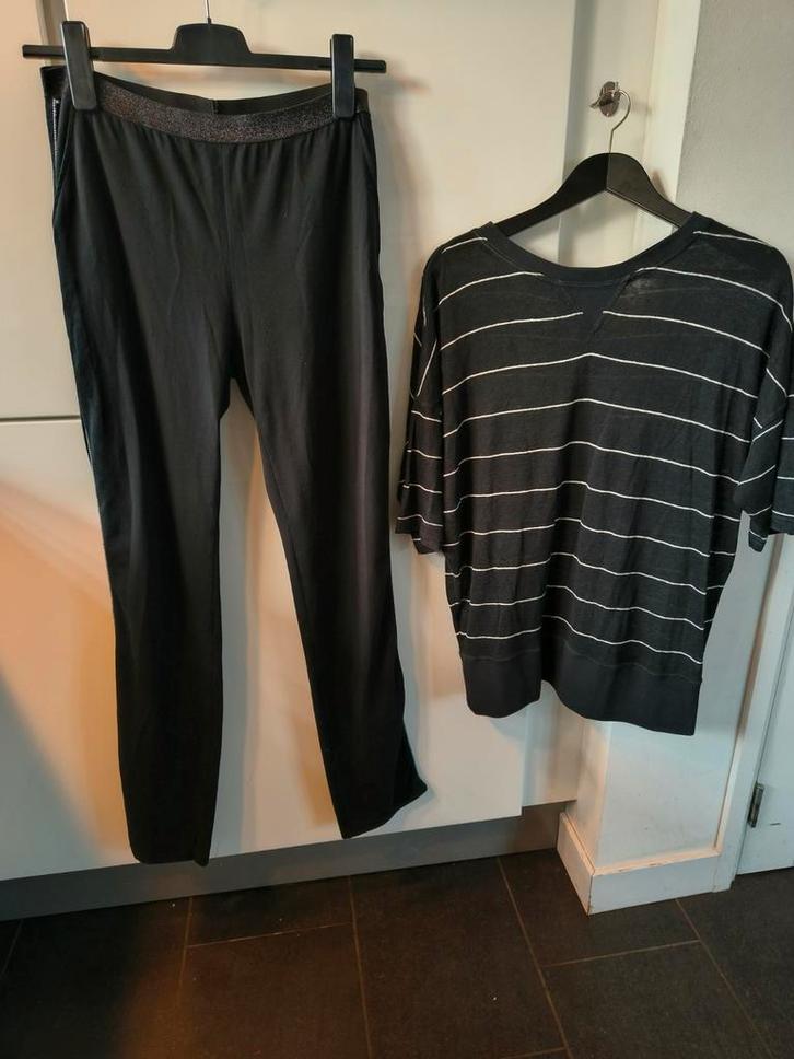 10 Days luxe set - broek maat 40 en linnen top, Kleding | Dames, Huispakken, Zo goed als nieuw, Maat 38/40 (M), Zwart, Ophalen of Verzenden
