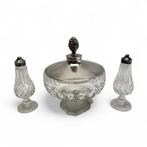 Kristallen bonbonniere met Peper en Zout stel, Antiek en Kunst, Ophalen of Verzenden