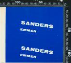 Sticker: Sanders - Emmen, Verzamelen, Stickers, Ophalen of Verzenden, Zo goed als nieuw, Bedrijf of Vereniging