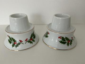 Kerst kandelaars uit Japan 2X beschikbaar voor biedingen