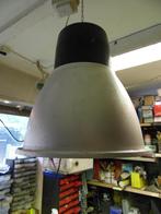brocante aluminium industrielamp vintage hanglamp plafond, Gebruikt, Metaal, Ophalen
