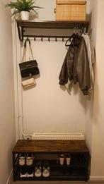 Kapstok + Schoenenrek - industrieel design, Zo goed als nieuw, Minder dan 100 cm, Metaal, Ophalen