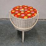 Vintage naaimand op schuine pootjes fifties opbergmand, Ophalen of Verzenden, Huis en Inrichting