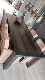 Teab prachtige massief eiken eettafel lengte 2.20, Huis en Inrichting, Tafels | Eettafels, Ophalen, 200 cm of meer, 50 tot 100 cm