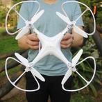 RC CAMERA DRONE WIFI FPV APP QUADCOPTER RTF 44x44x12cm. Wit, Ophalen of Verzenden, Nieuw, Elektro, RTF (Ready to Fly)