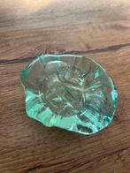 Waxinelichthouder van gesmolten glas, Ophalen of Verzenden, Glas