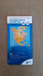 Wegenkaart Verenigde Staten en Canada Zuid, Ophalen of Verzenden, Zo goed als nieuw, 1800 tot 2000, Landkaart